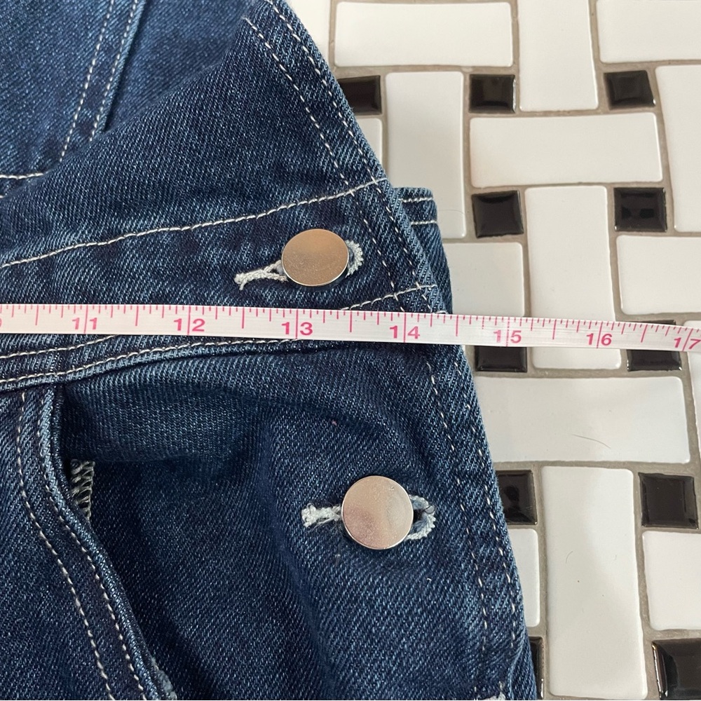 Weworewhat Basic Overalls, Small, Denim Dark Wash… - image 6